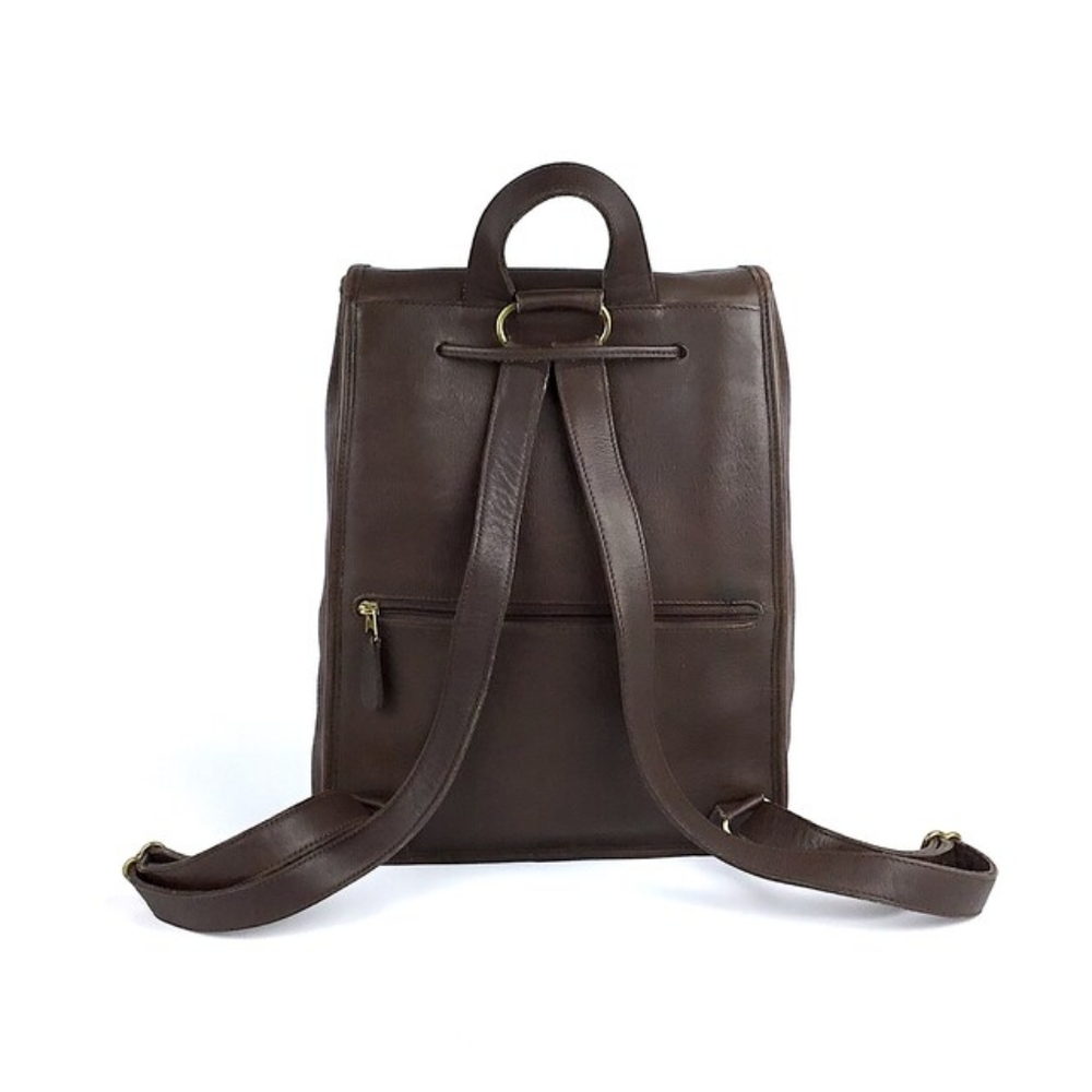 Coach Vintage Turn Lock Leather Backpack - Picture 4 of 16